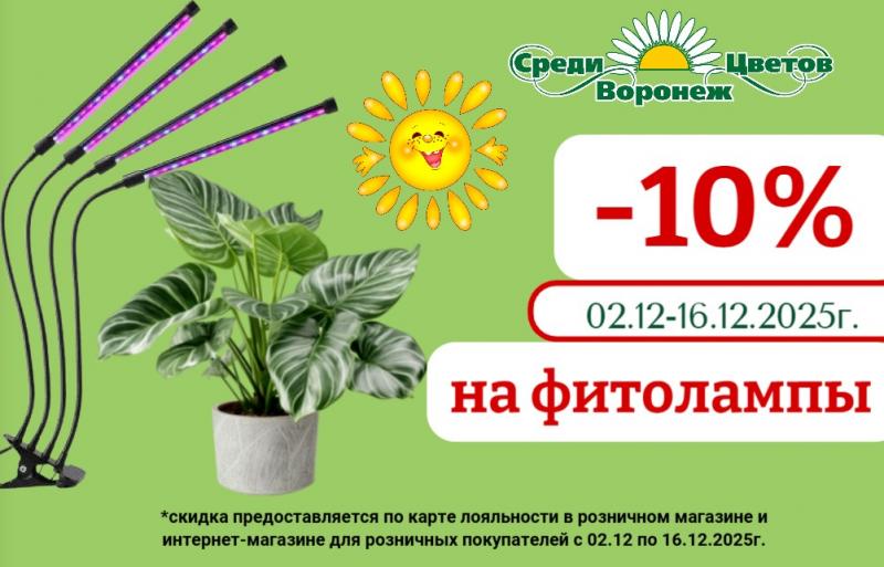 Акция -10% на ФИТОЛАМПЫ